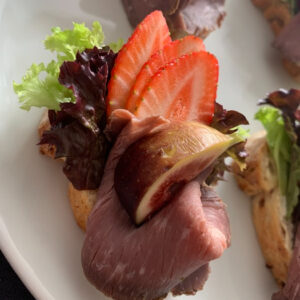 Kanapky s hovězím roast beef